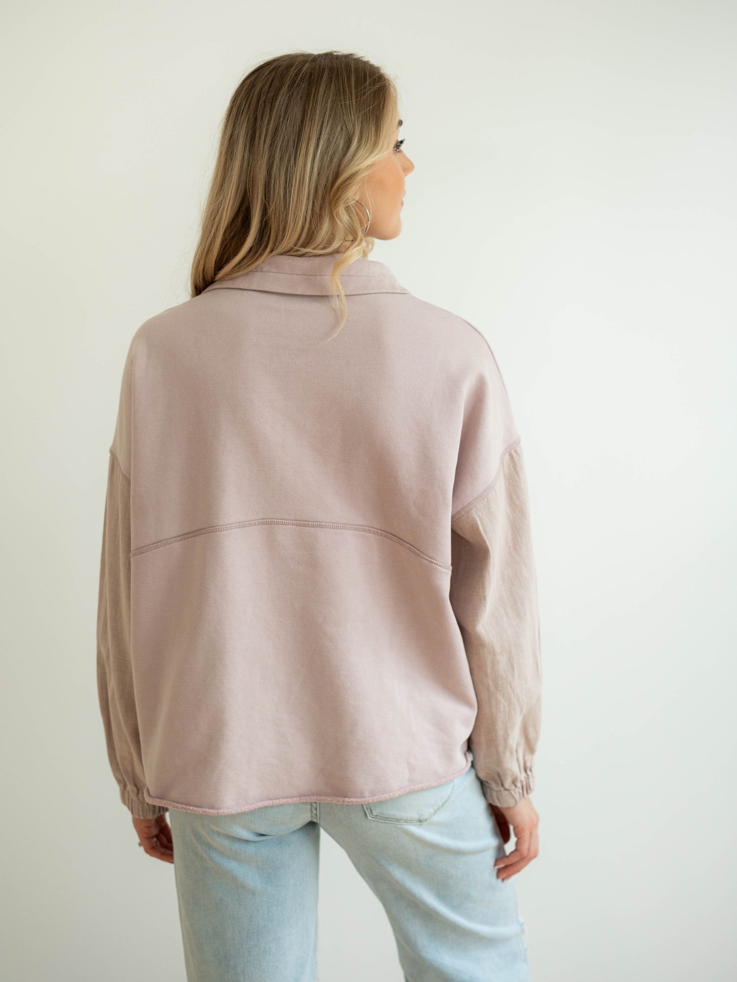 Rose Half Zip Pullover