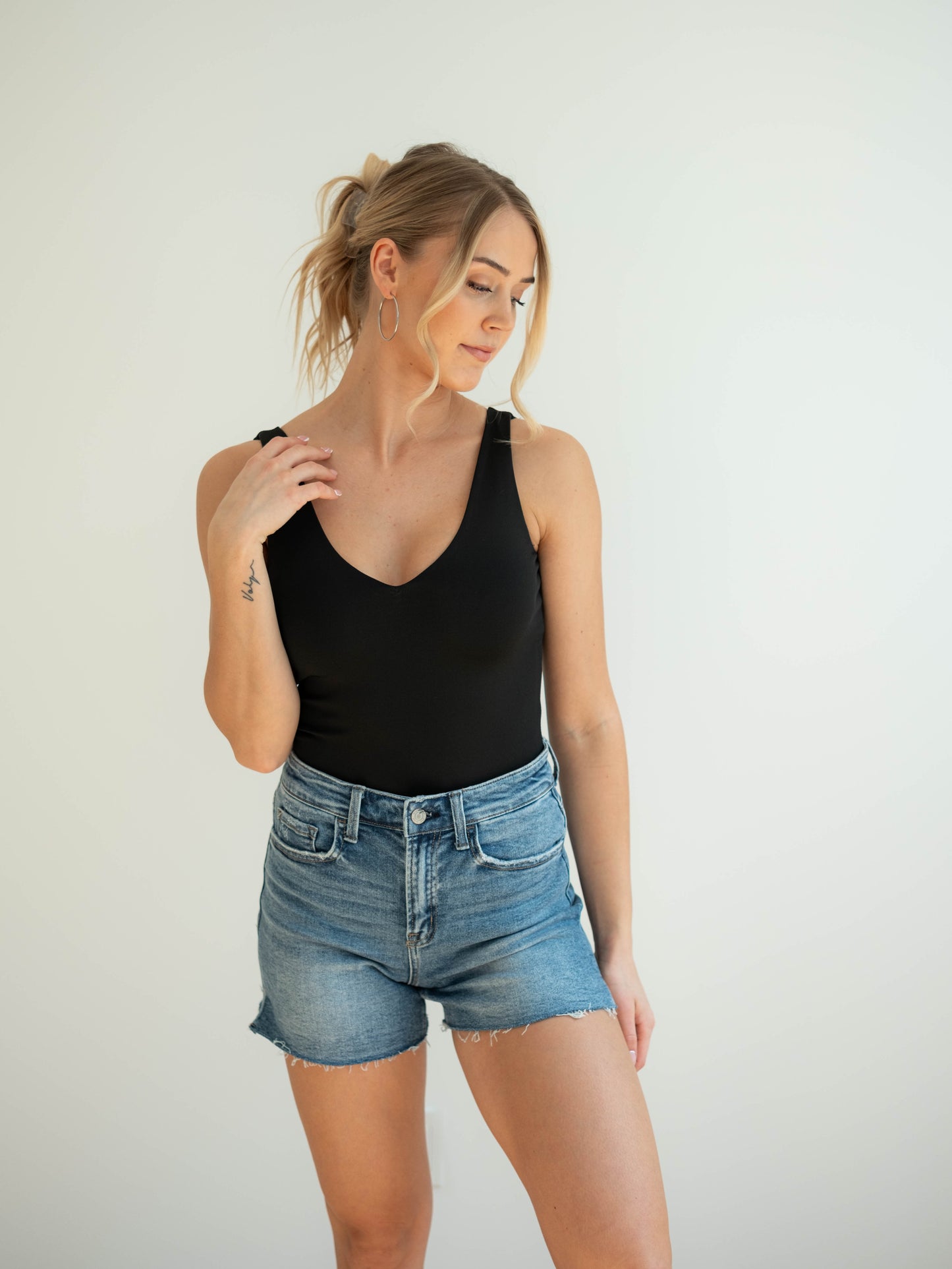 Vanessa V Neck Bodysuit