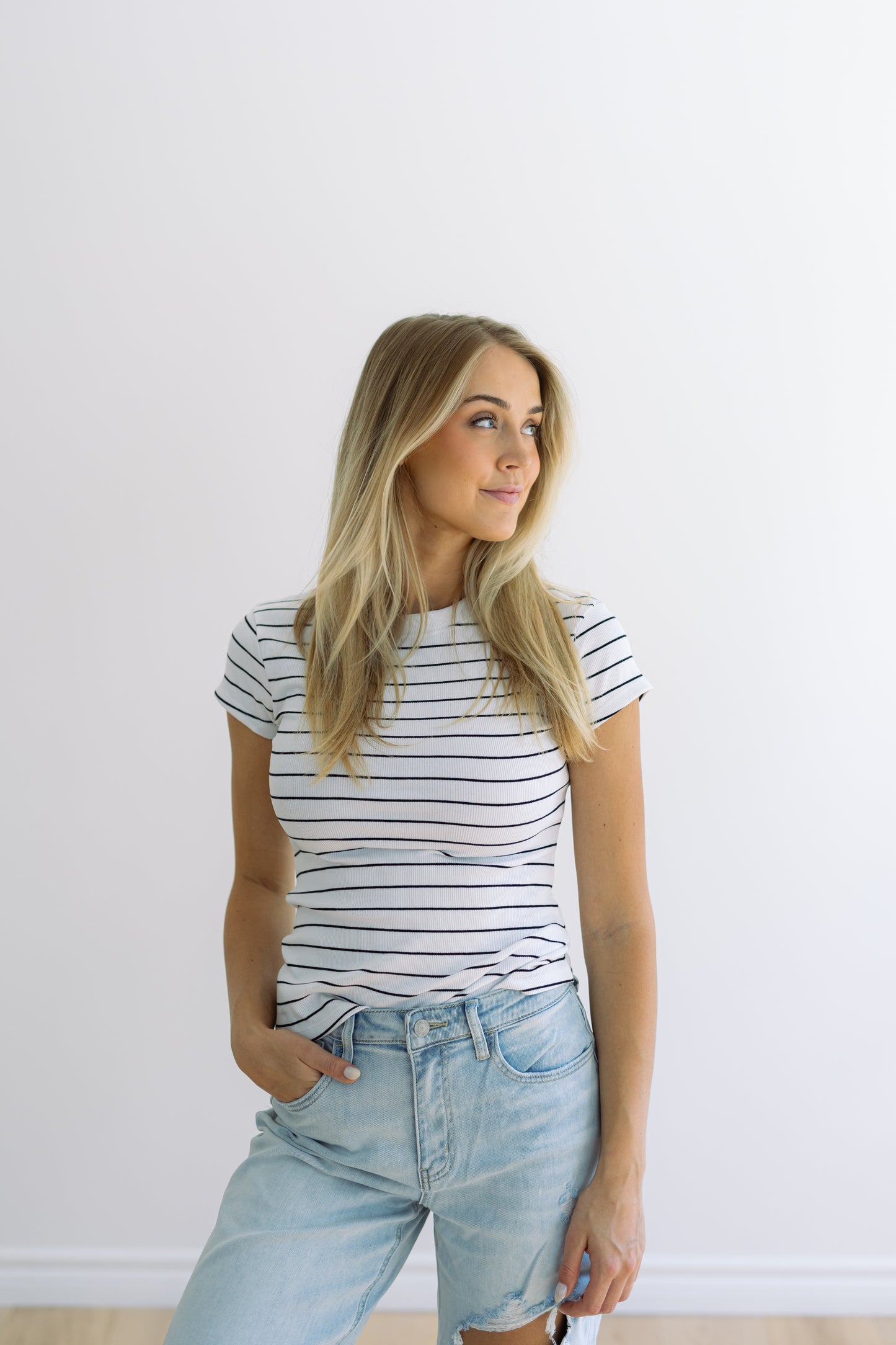 Harper Ribbed Tee