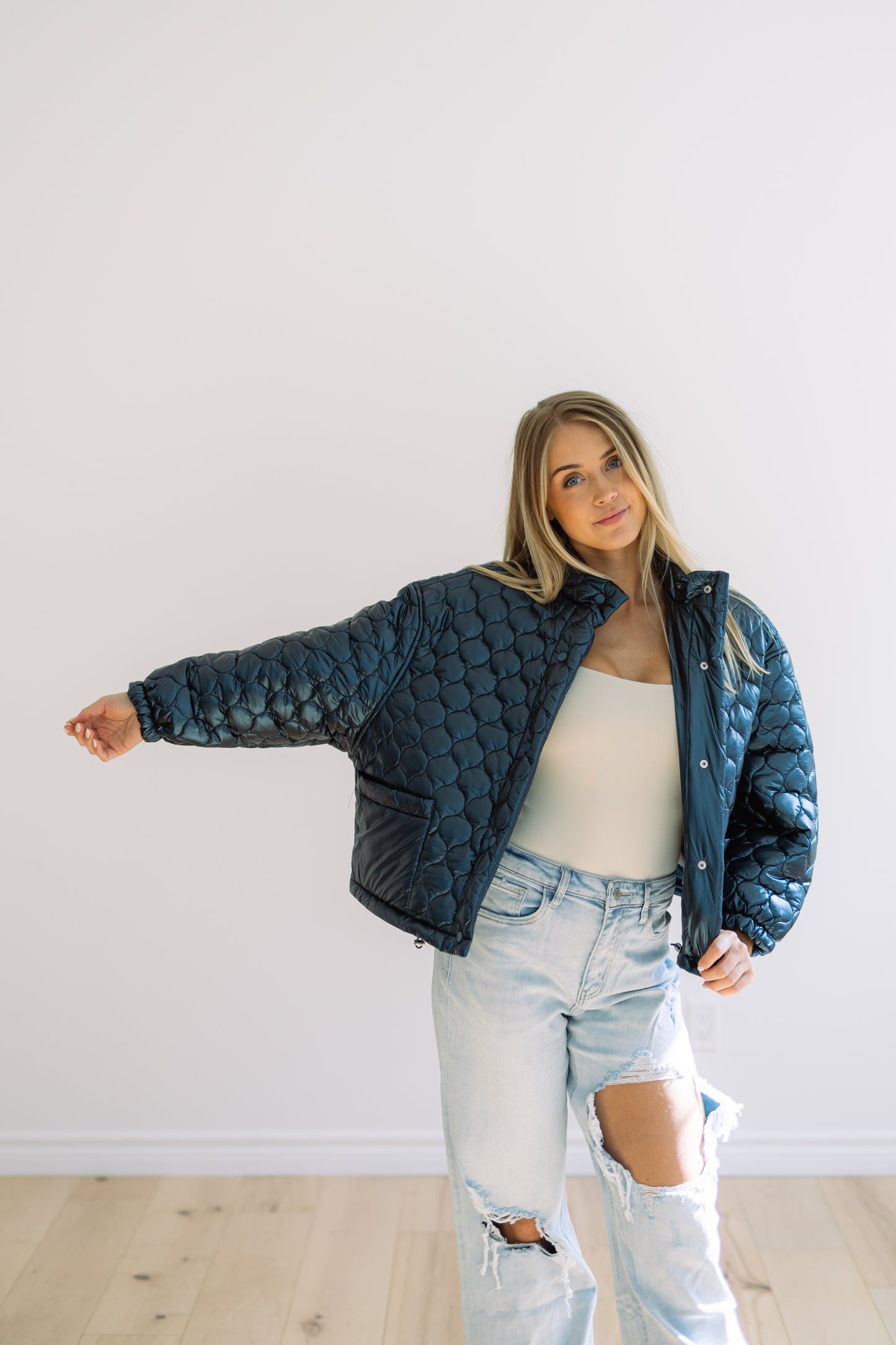 Jovie Metallic Coat