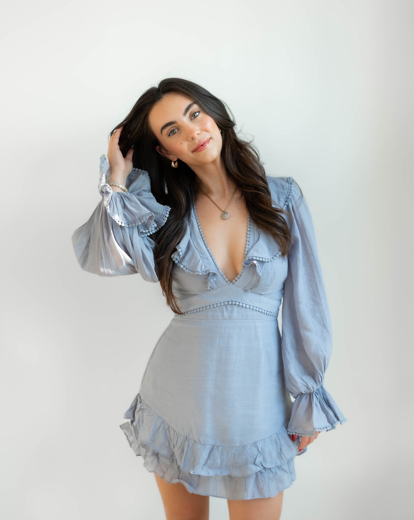 Emily Ruffle Mini Dress