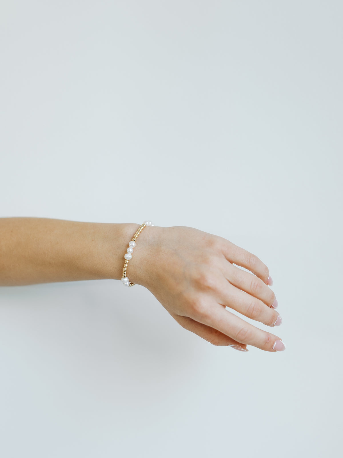 14k Gold Filled Freshwater Pearl Bracelet - Size 6.5