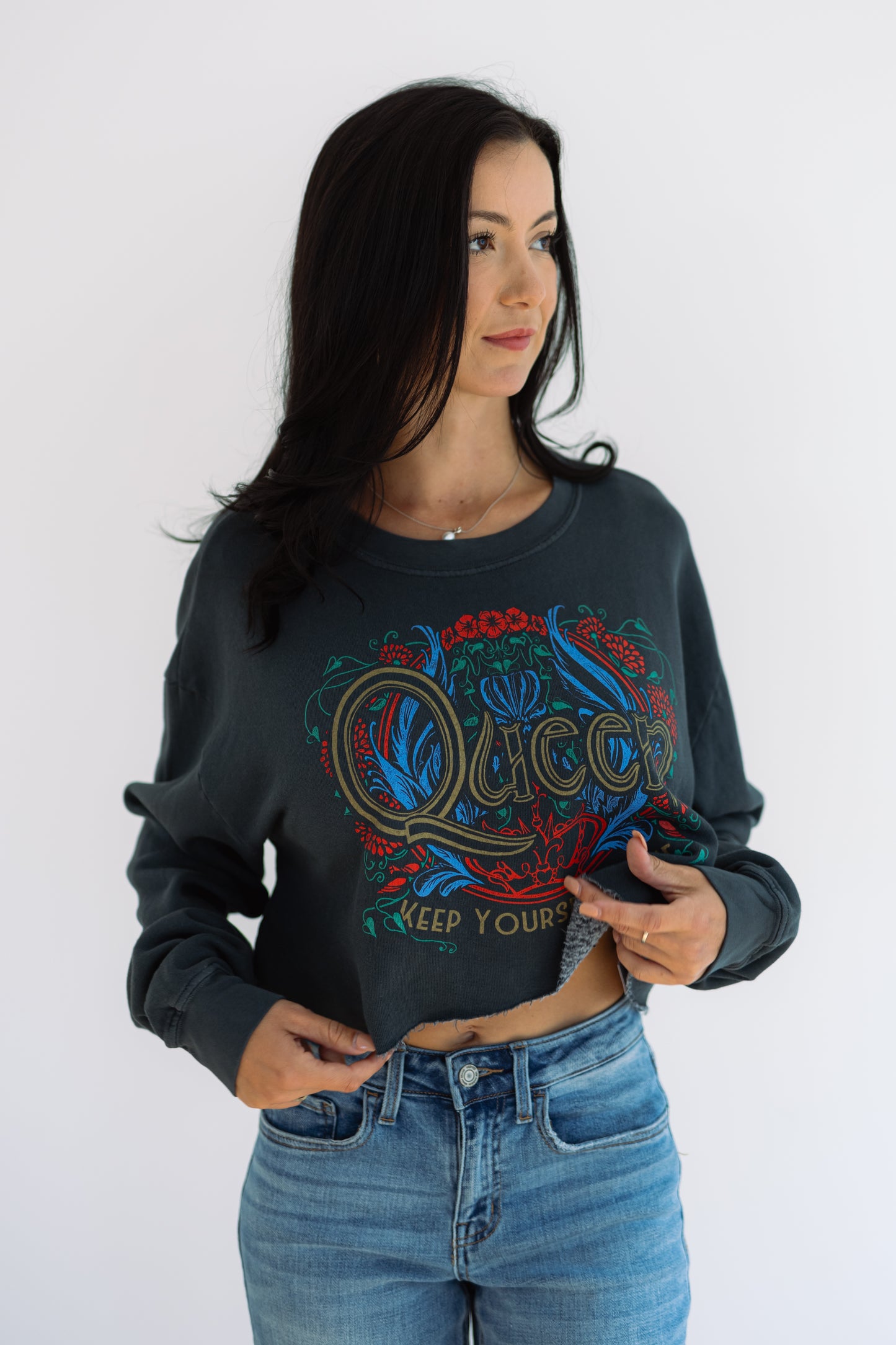 Queen Keep Yourself Alive Cut Off Sweatshirt